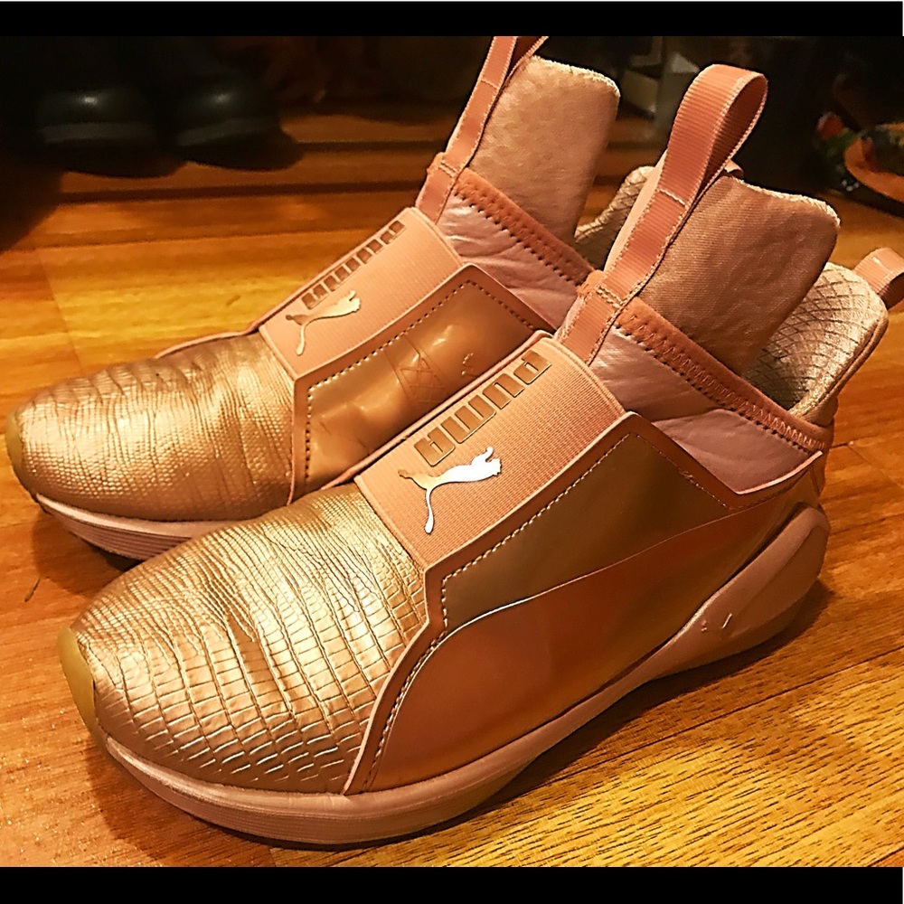 PUMA Fierce rose gold trainers by Kylie Jenner